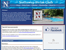 Tablet Screenshot of nottawayswimclub.com